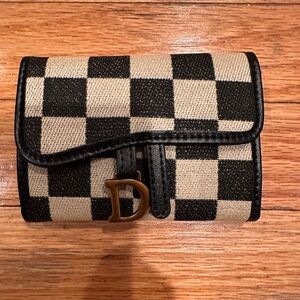 10 card holder snap checker wallet